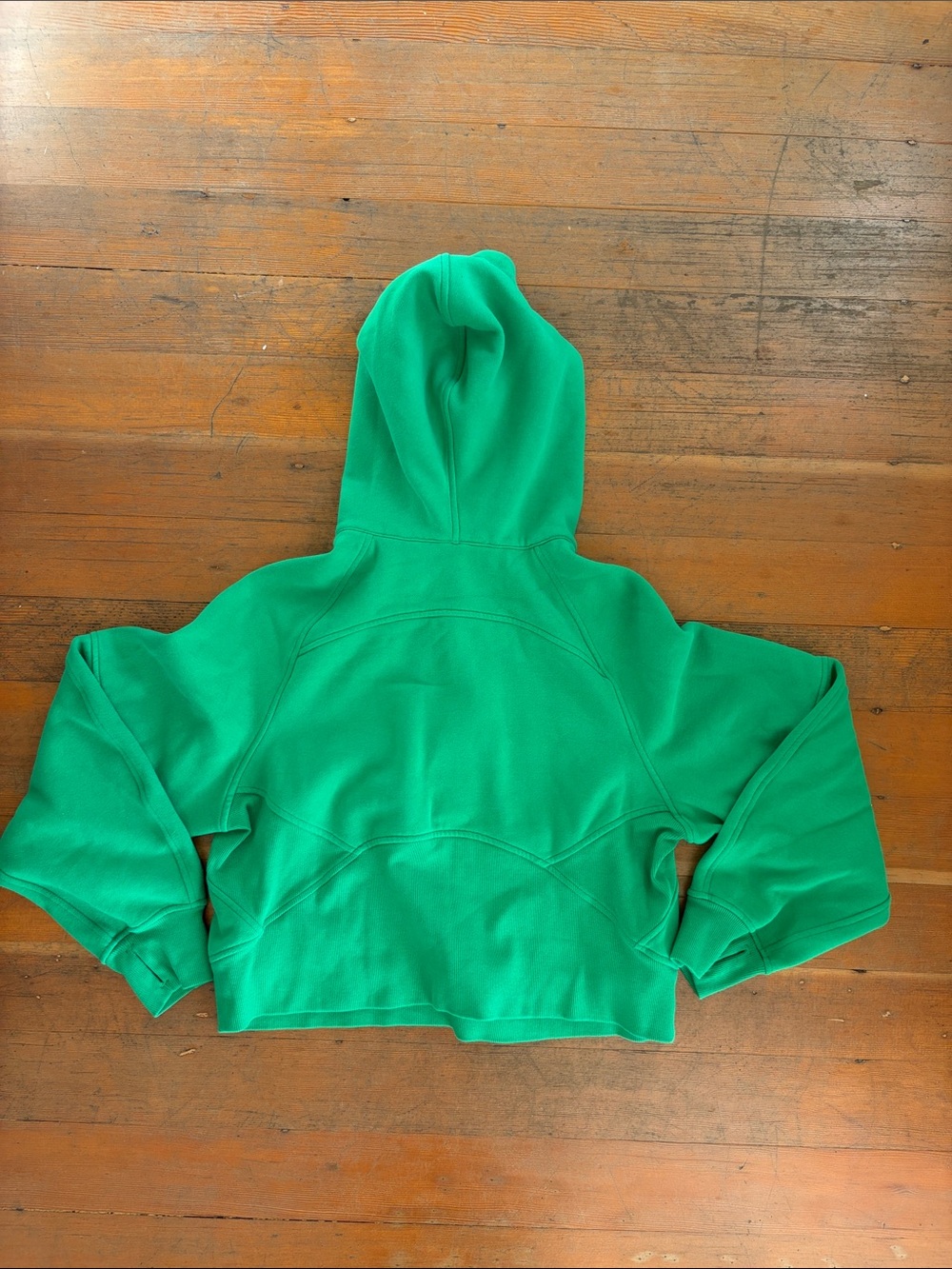 lululemon athletica Bright Green Full-Zip Hooded Sweatshirt womens XS/S - Picture 3 of 3